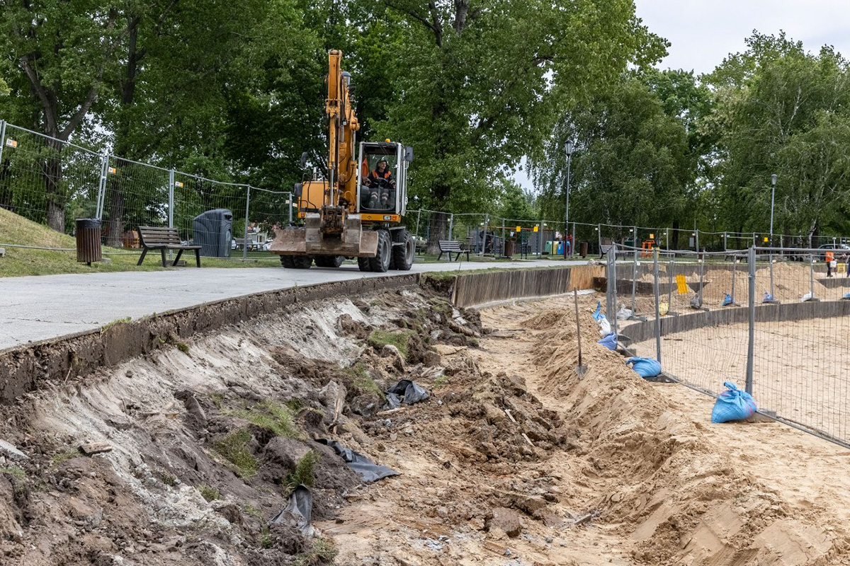 Trwają prace remontowe na Bagrach